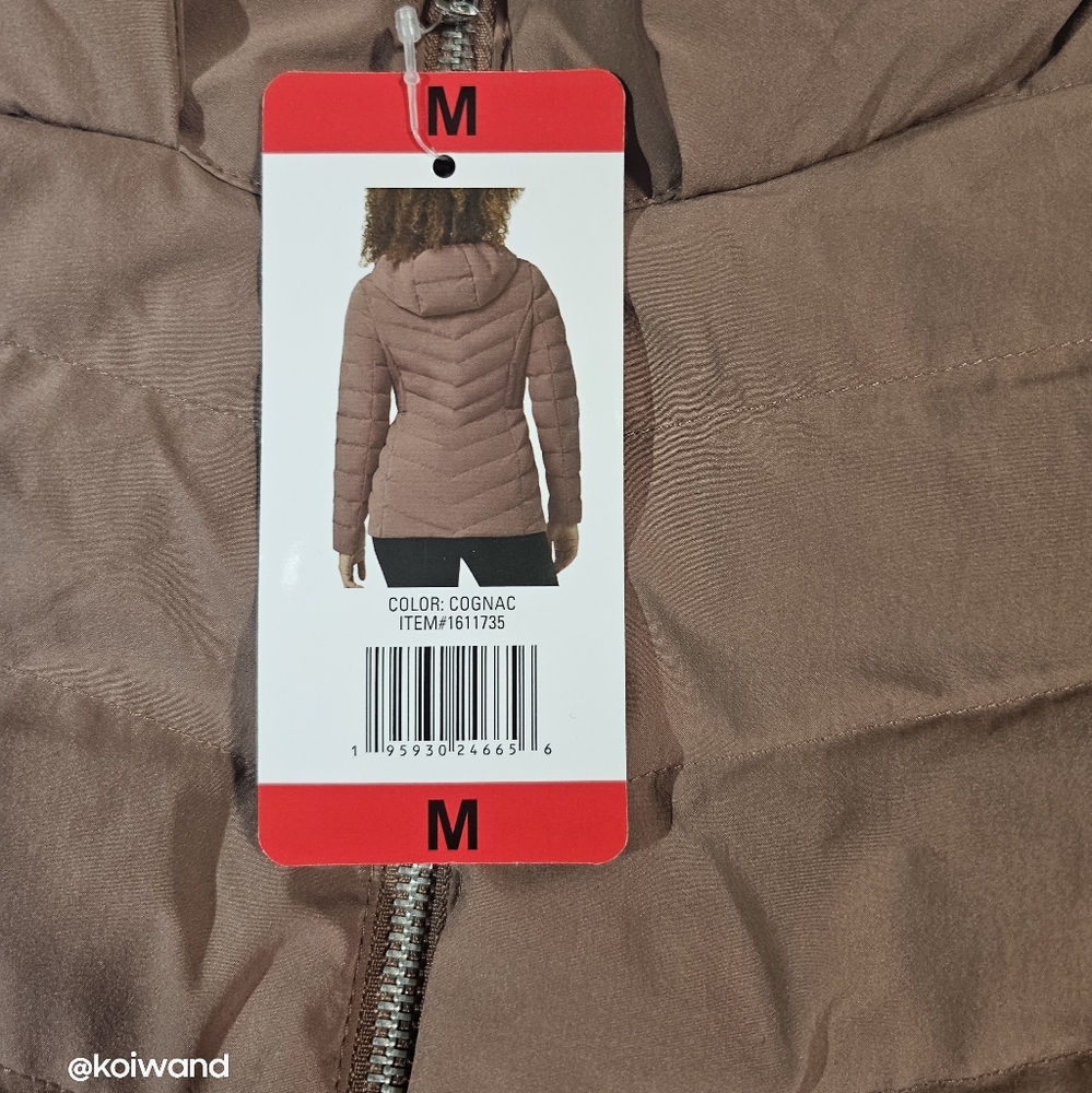 NWT 32° Degrees Heat Womens Cognac Puffer Size M - Picture 12 of 13